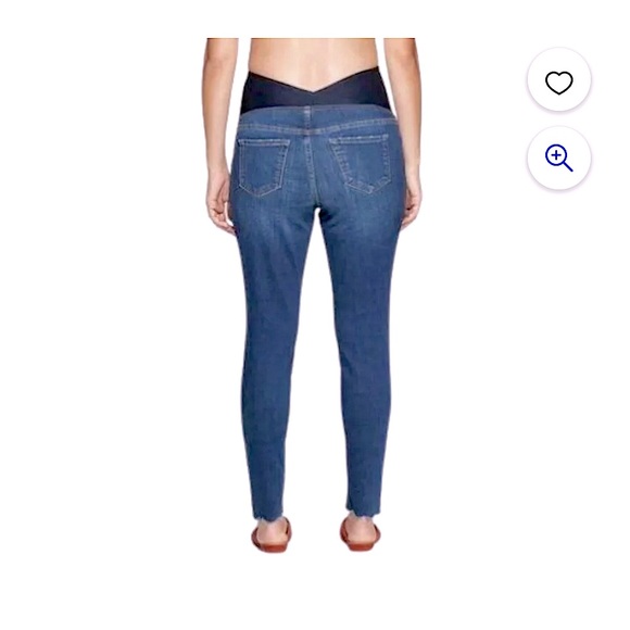 ISABEL MATERNITY by Ingrid & Isabel DISTRESSED FULL PANEL JEAN JEGGINGS - Picture 2 of 7